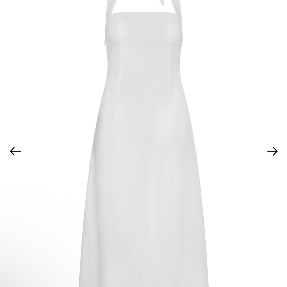 NWT Monday Swimwear Montserrat Linen Halter Dress